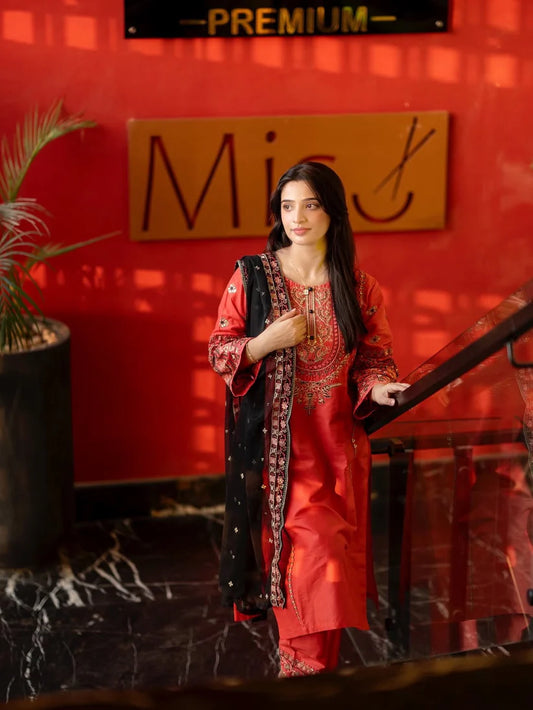 Adaab Embroidered 3Pc