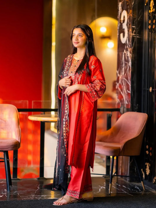 Adaab Embroidered 3Pc
