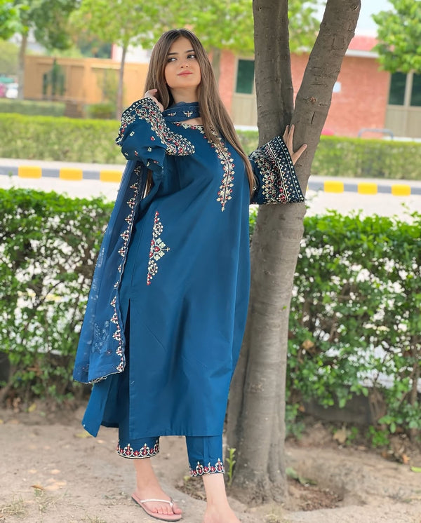 Gul e bahar Embroidered 3pcs